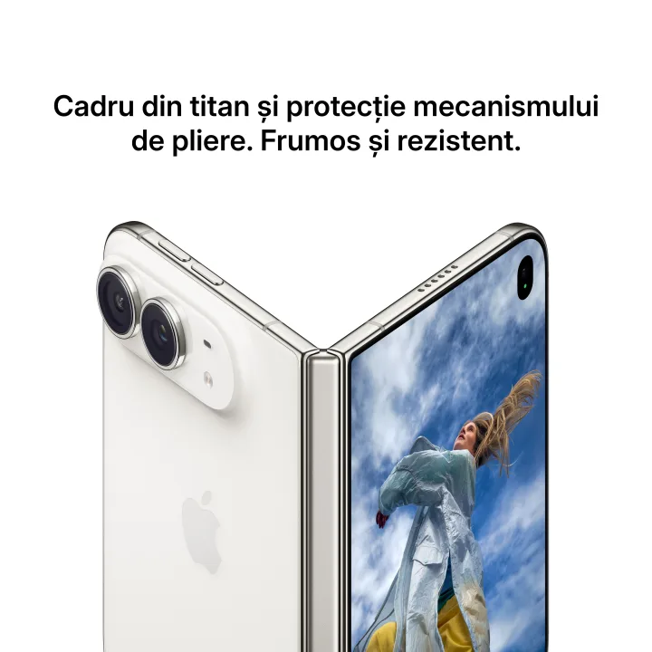 Cadru din titan și protecție mecanismului de pliere. Frumos și rezistent.