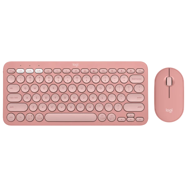 Клавиатура и Мышь Logitech Pebble 2 Combo English/ Rose photo 1