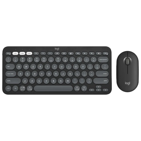 Tastatura & Mouse Logitech Pebble 2 Combo for Mac English/ Graphite photo 1