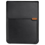 photo Husă pentru laptop 16"/ Leather/ Black