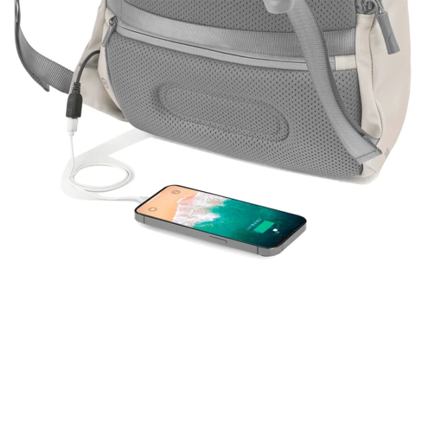 Рюкзак для ноутбука XD-Design Bobby Soft anti-theft 15.6"/ Серый/ Бежевый photo 13