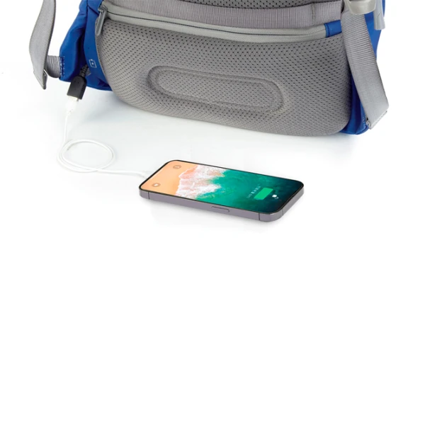 Рюкзак для ноутбука XD-Design Bobby Soft anti-theft 15.6"/ Серый/ Синий photo 13