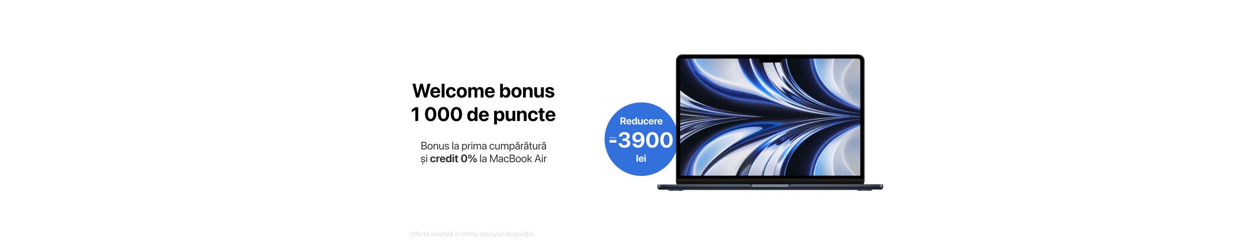 Reducere până la 3 900 lei la MacBook Air!