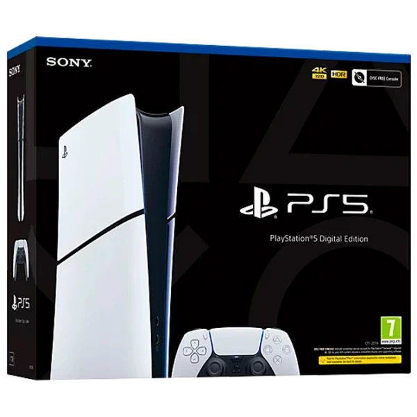 Consolă pentru jocuri Sony PlayStation 5 Slim Digital Edition 1 TB/ White photo 8