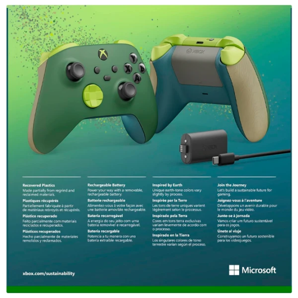 Gamepad Microsoft Remix Special Edition Fără fir/ Green photo 9