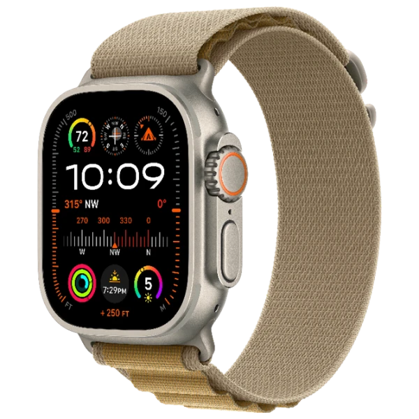 Apple Watch Ultra 2 49 mm Natural Titanium / Tan Alpine photo 1