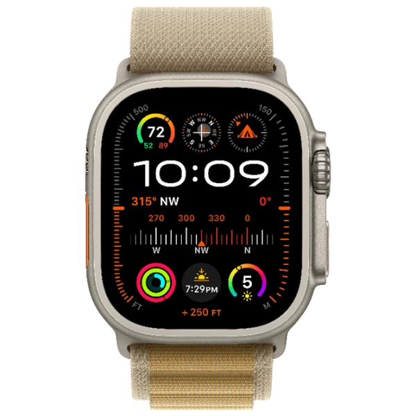 Apple Watch Ultra 2 49 mm Natural Titanium / Tan Alpine photo 3