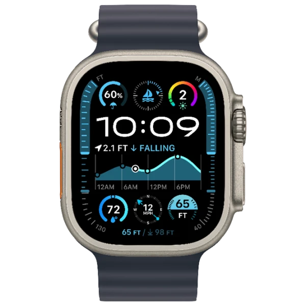 Apple Watch Ultra 2 49 mm Natural Titanium / Navy Ocean photo 3