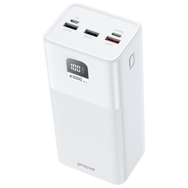 Power Bank Proove Giant 40000 mAh / 100 W / White photo 1