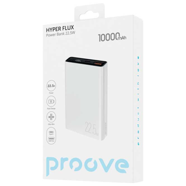 Power Bank Proove Hyper Flux 10000 mAh / 20 W / White photo 3