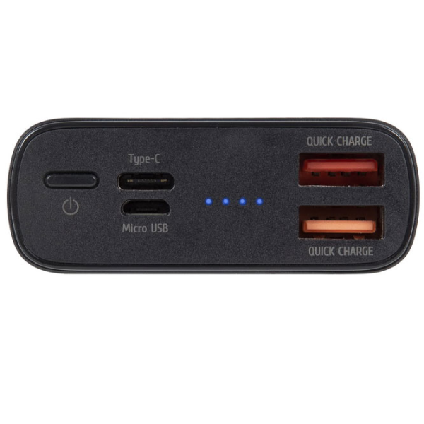 Power Bank RivaCase VA1037 10000 mAh / 18 W / Black photo 3