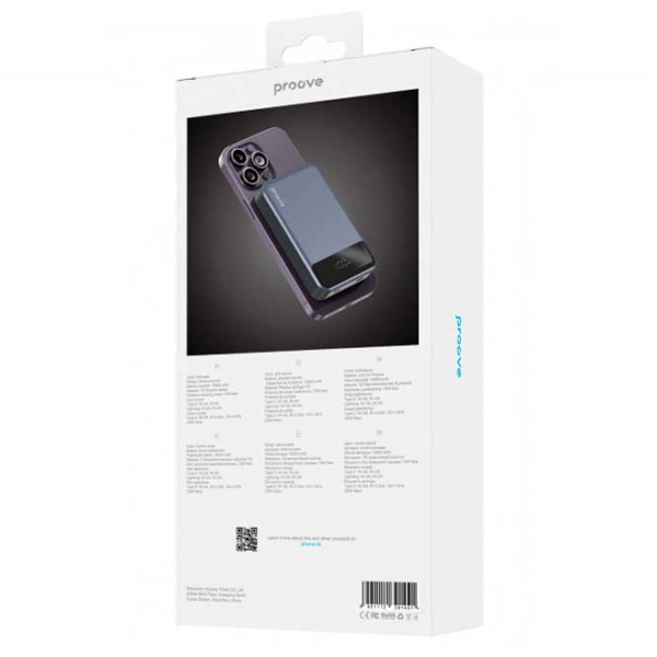 Power Bank Proove Hyperion 10000 mAh / 20 W / Black photo 3