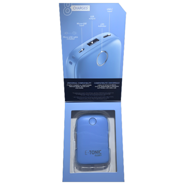 Power Bank Cellularline E-Tonic 10000 mAh / / Blue photo 7