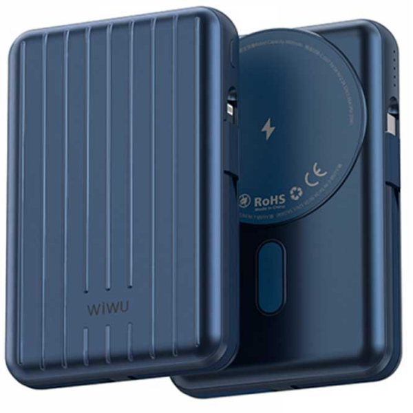 Power Bank WIWU Trunk 20000 mAh / 22.5 W / Blue photo 5