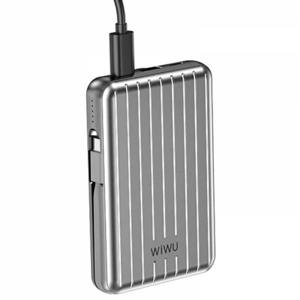 Power Bank WIWU Trunk 10000 mAh / 22.5 W / Silver photo 4