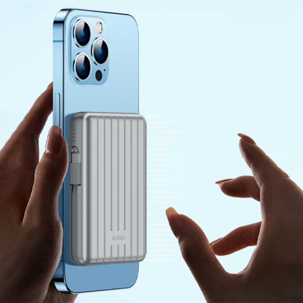 Power Bank WIWU Trunk 10000 mAh / 22.5 W / Silver photo 8