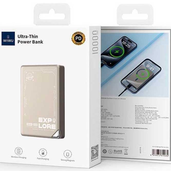 Power Bank WIWU Wi-P020 10000 mAh / 15 W / Titanium photo 3
