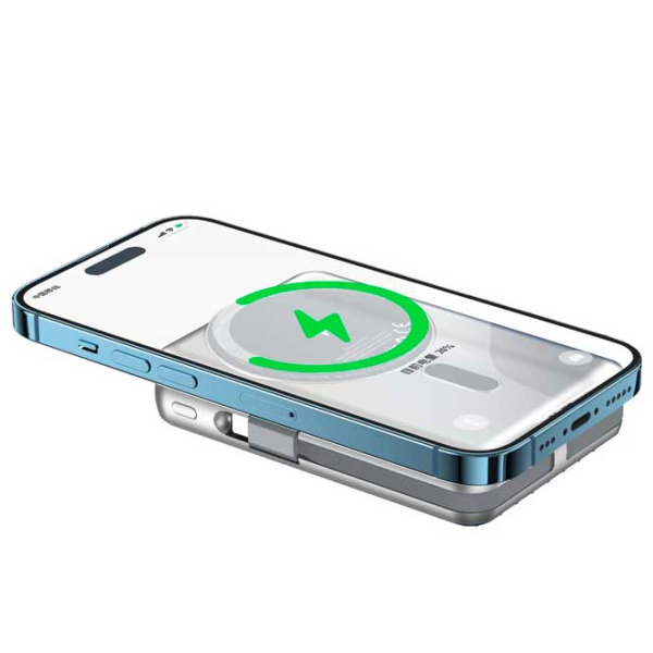 Power Bank WIWU PP03 10000 mAh / 15 W / Silver photo 5