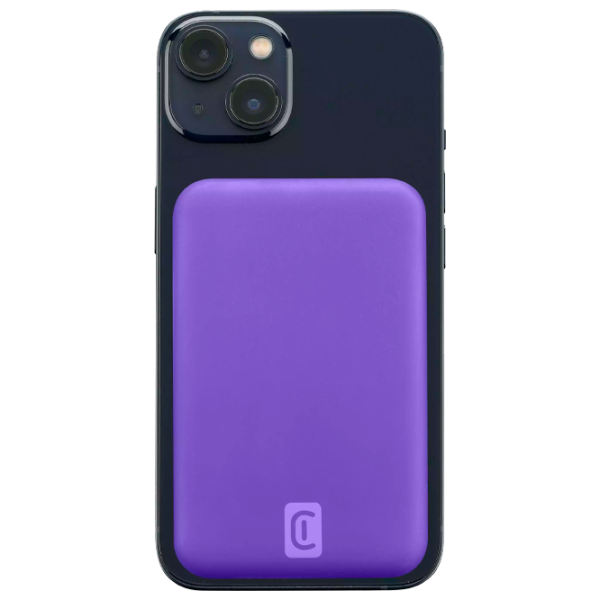 Power Bank Cellularline PBMAGSFCOL5000WIRV 5000 mAh / 12 W / Violet photo 1