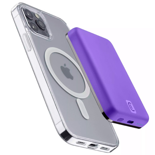 Power Bank Cellularline PBMAGSFCOL5000WIRV 5000 mAh / 12 W / Violet photo 4