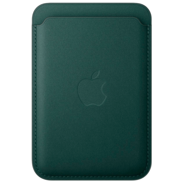 Husă Portmoneu iPhone 12 - 16 All MagSafe / FineWoven / Green photo 1