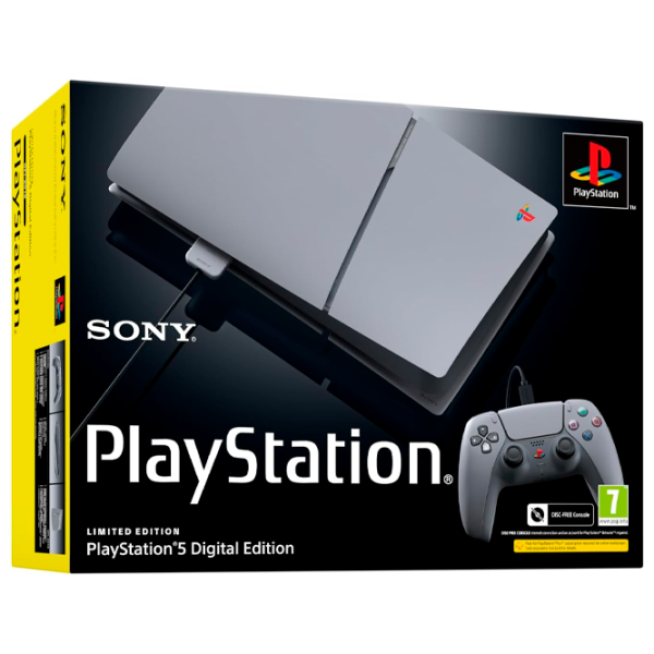 Consolă pentru jocuri Sony PlayStation 5 Digital Edition 30th Anniversary 1 TB / Gray photo 3