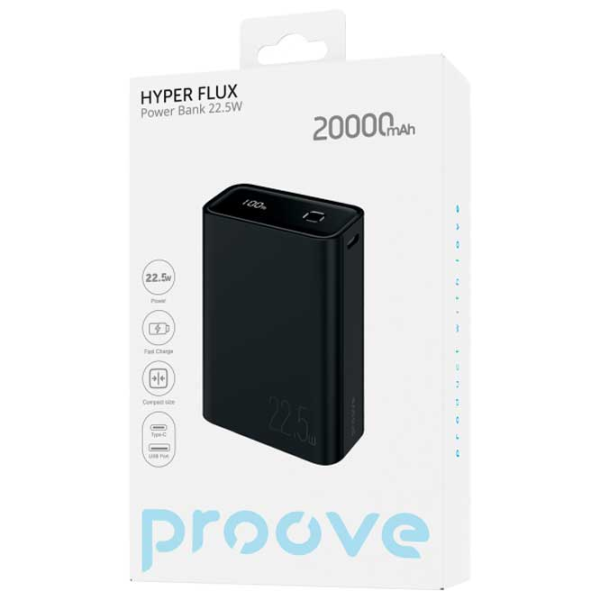 Power Bank Proove Hyper Flux 20000 mAh / 20 W / Black photo 2