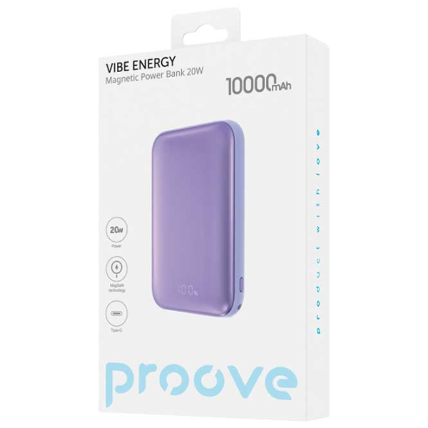 Power Bank Proove Vibe Energy 10000 mAh / 15 W / Purple photo 3