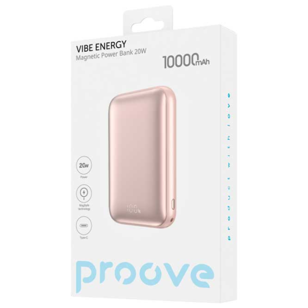 Power Bank Proove Vibe Energy 10000 mAh / 15 W / Pink photo 2
