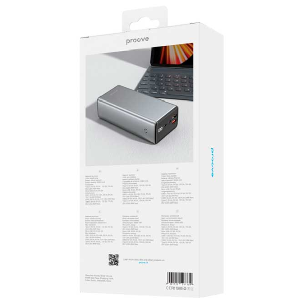 Power Bank Proove Metalskin 30000 mAh / 65 W / Gray photo 4