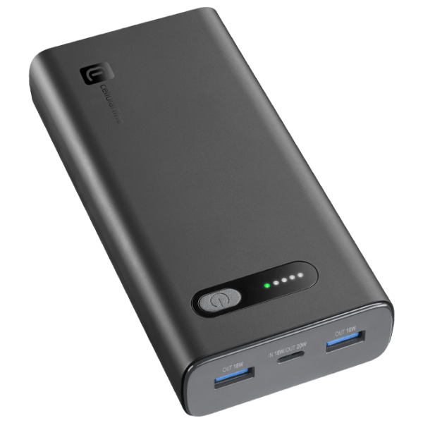 Power Bank Cellularline PBFAST01PD20000K 20000 mAh / 20 W / Black photo 1