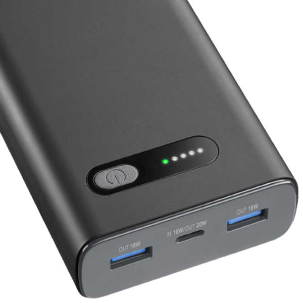 Power Bank Cellularline PBFAST01PD20000K 20000 mAh / 20 W / Black photo 3