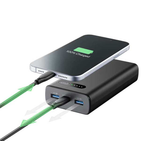 Power Bank Cellularline PBFAST01PD20000K 20000 mAh / 20 W / Black photo 4