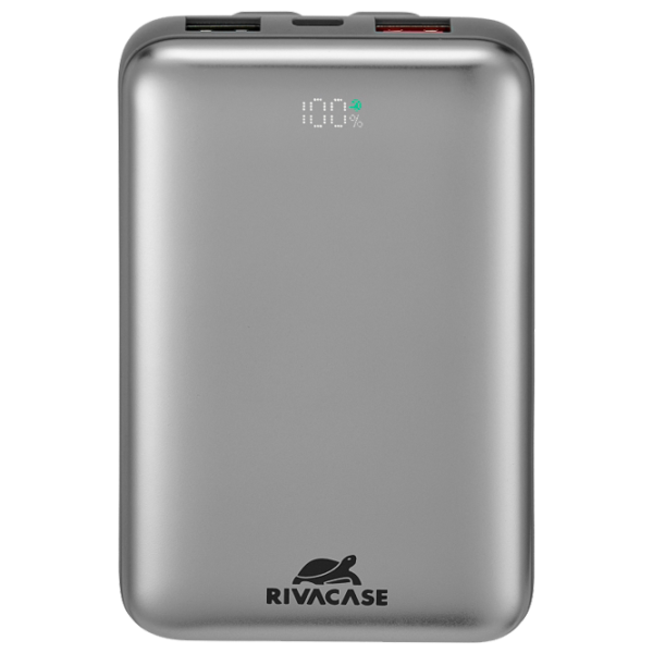 Power Bank RivaCase VA2611 PD 10000 mAh / 30 W / Silver photo 1