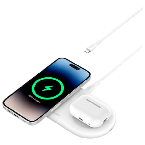 Беспроводная зарядка Belkin Qi2 15 Вт / Белый photo 1