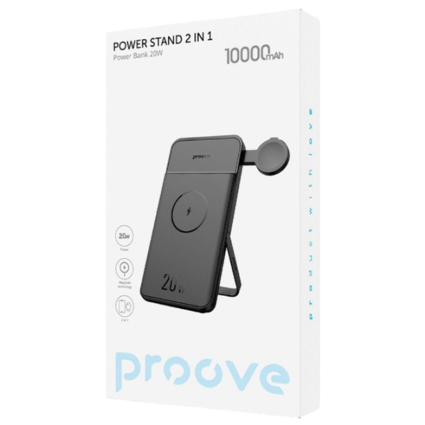 Power Bank Proove Power Stand 2 in 1 10000 mAh / 20 W / Black photo 9