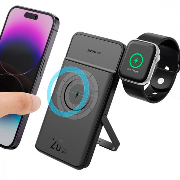 Power Bank Proove Power Stand 2 in 1 10000 mAh / 20 W / Black photo 11