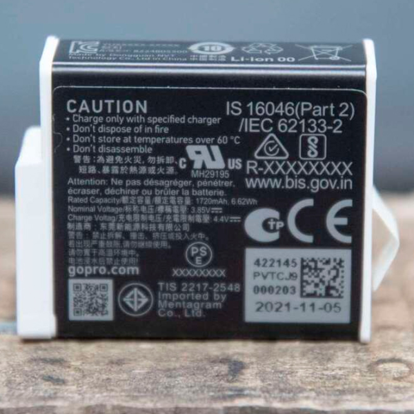 Acumulator pentru cameră action GoPro Enduro Battery 2-Pack Black photo 7