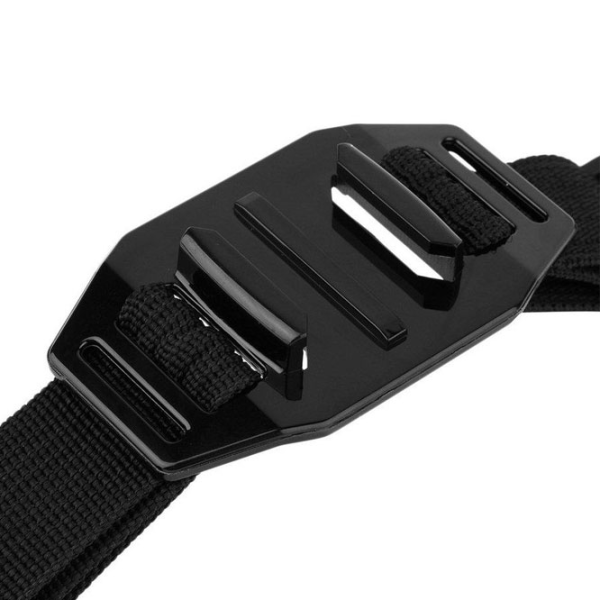 Suport reglabil de prindere cameră action GoPro Vented Helmet Strap Black photo 2