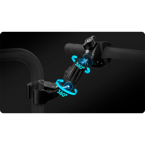 Suport clip pentru selfie stick Insta360 Support Clamp Black photo 7