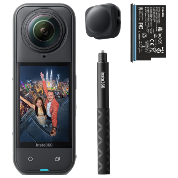 Cameră action Insta360 X5 Starter Bundle 72 MP Black photo 8