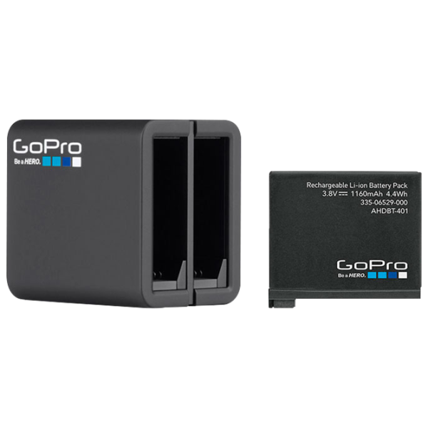 Încărcător pentru trotineta GoPro Dual + Baterie Black photo 1