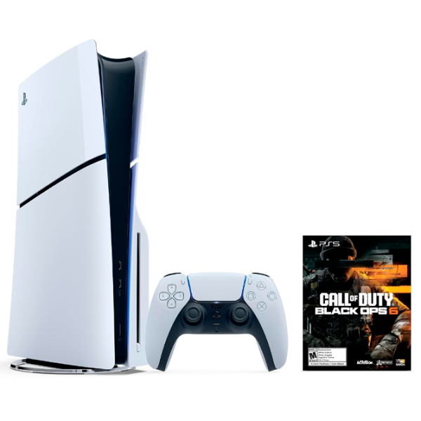Consolă pentru jocuri Sony PlayStation 5 Slim Disc Edition Call of Duty Black Ops 6 Bundle 1 TB / White photo 4