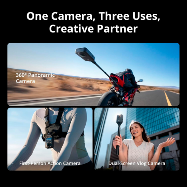Cameră action DJI Osmo 360 Adventure Combo 30.72 MP Black photo 7