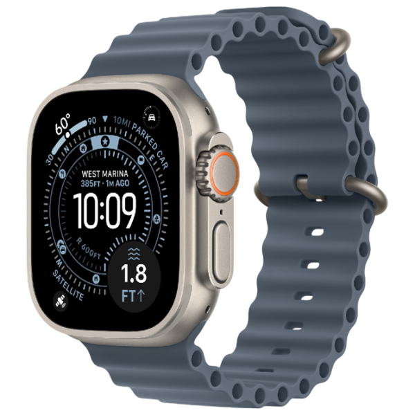Apple Watch Ultra 3 49 мм Натуральный Титан / Синий якорь photo 1