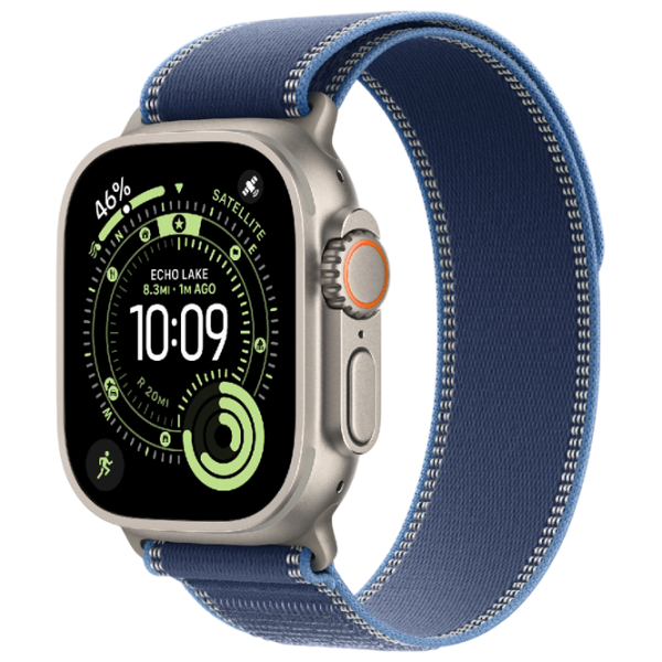 Apple Watch Ultra 3 49 mm Natural Titanium / Bright Blue photo 1