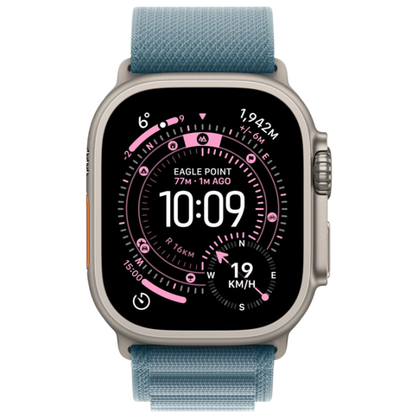Apple Watch Ultra 3 49 mm Natural Titanium / Light blue photo 2