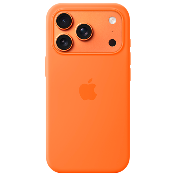 Husă pentru smartphone iPhone 17 Pro Back / Silicon / Orange photo 1