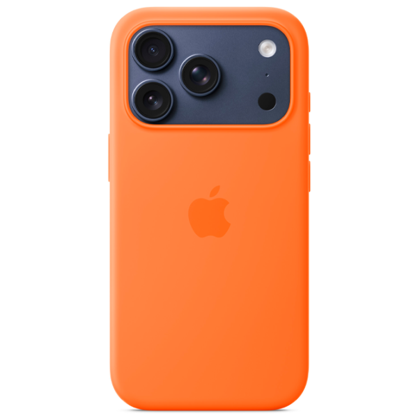 Husă pentru smartphone iPhone 17 Pro Back / Silicon / Orange photo 3