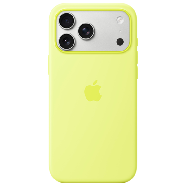 Husă pentru smartphone iPhone 17 Pro Max MagSafe Back / Silicon / Neon Yellow photo 1